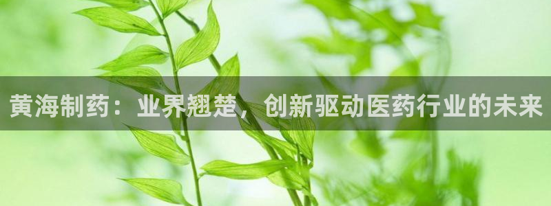 9游会老哥俱乐部：黄海制药：业界翘楚，创新驱动医药行业的未来