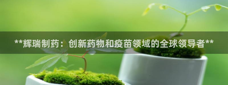 9游会老哥：**辉瑞制药：创新药物和疫苗领域的全球领导者**