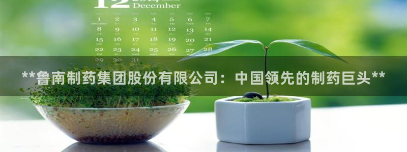九游会老哥俱乐部论坛版：**鲁南制药集团股份有限公司：中国领先的制药巨头**