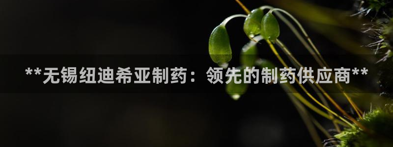 9游会老哥俱乐部：**无锡纽迪希亚制药：领先的制药供应商**