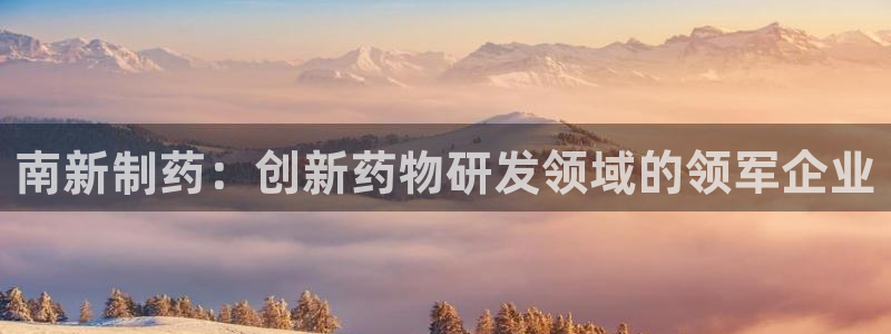 九游会老哥俱乐部：南新制药：创新药物研发领域的领军企业