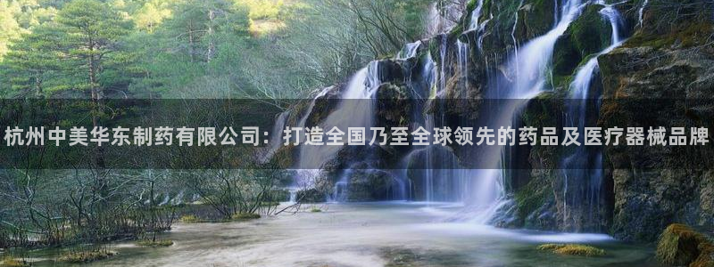 九游会老哥俱乐部官方网站：杭州中美华东制药有限公司：打造全国乃至全球领先的药品及医疗器械品牌