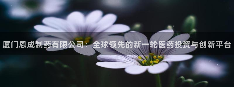 九游会老哥俱乐部官网：厦门恩成制药有限公司：全球领先的新一轮医药投资与创新平台