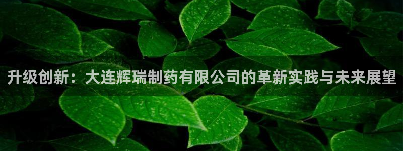 九游会老哥必备的交流社区：升级创新：大连辉瑞制药有限公司的革新实践与未来展望