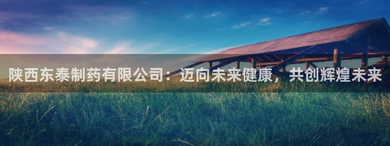 j9九游会老哥俱乐部交流区：陕西东泰制药有限公司：迈向未来健康，共创辉煌未来