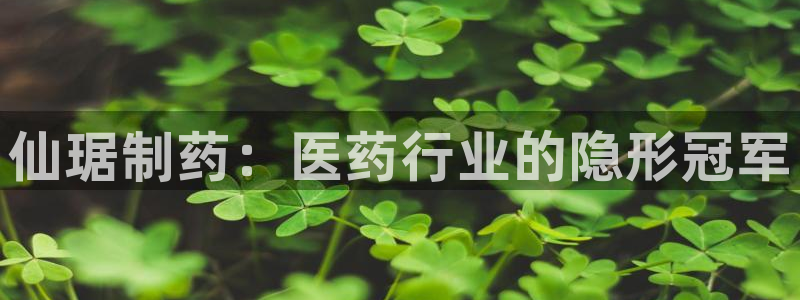 九游老哥俱乐部官网登录网址：仙琚制药：医药行业的隐形冠军