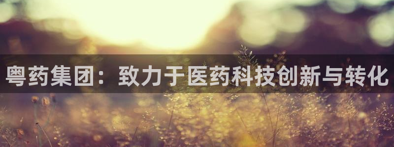 ag九游老哥俱乐部：粤药集团：致力于医药科技创新与转化