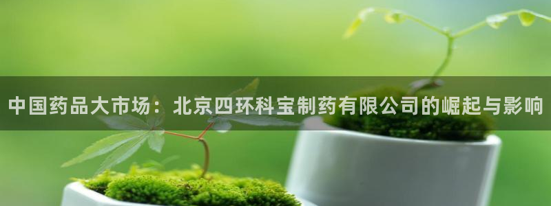 老哥俱乐部是干什么的啊：中国药品大市场：北京四环科宝制药有限